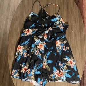 City Chic Black Geometric Print Dress